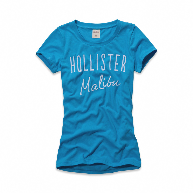 Hollister Mujeres De Cuello Redondo Corto Remera HCO4804